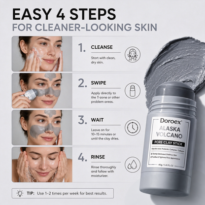 Clay Mask Stick Set – Mugwort & Volcanic Clay for Deep Pore Cleansing, Oil Control