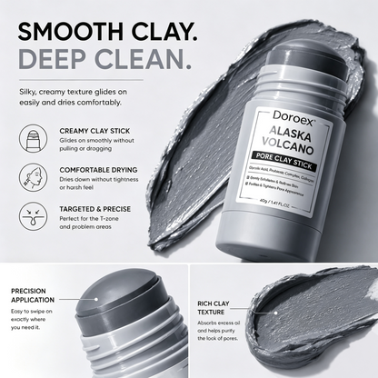 Clay Mask Stick Set – Mugwort & Volcanic Clay for Deep Pore Cleansing, Oil Control