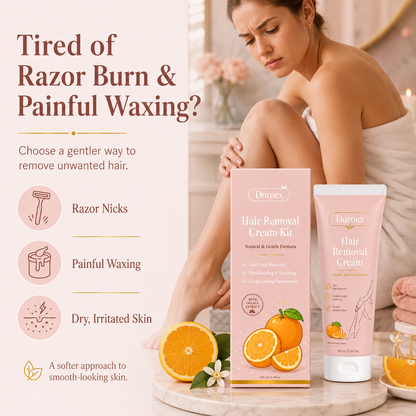 Doroex Gentle Hair Removal Cream for Sensitive Skin | Smooth & Effective for Women & Men