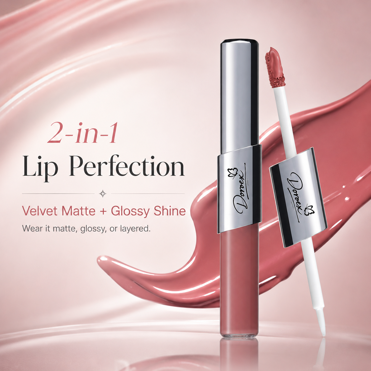 2-in-1 Perfect Twin Lip – Matte Lip Color & Gloss in One