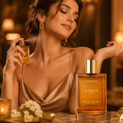 Doroex Honey Oud Perfume 100ml | Warm Floral Spicy Fragrance | Vegan Formula