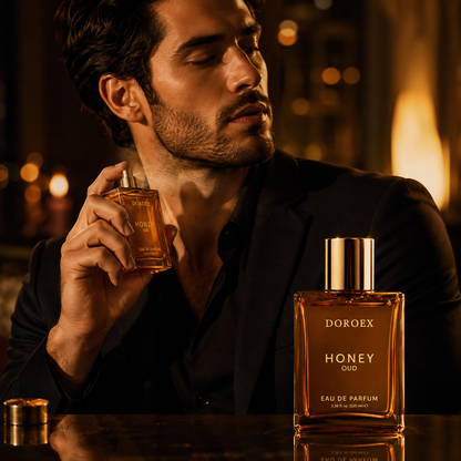 Doroex Honey Oud Perfume 100ml | Warm Floral Spicy Fragrance | Vegan Formula