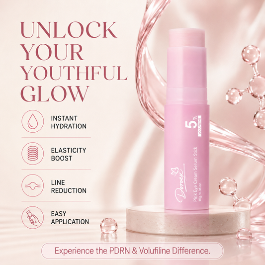 Pink Eye Cream Serum Stick—Smooths Wrinkles, Firms Skin, Anti-Aging Care