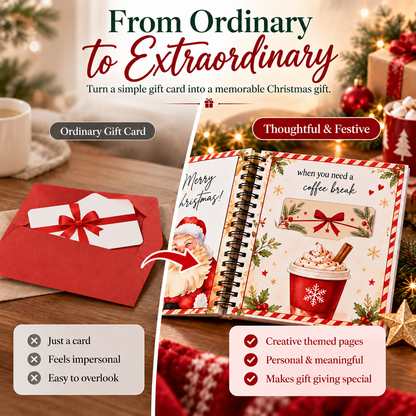 🎄 Christmas Gift Card Book – A Magical Surprise on Every Page | Durable Hardcover Gift Book 🎁