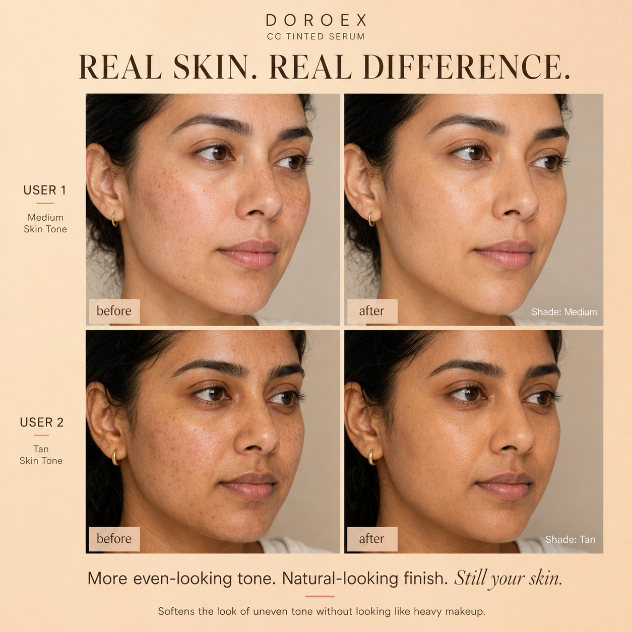 CC Color Correcting Serum & Creaseless Setting Powder Duo