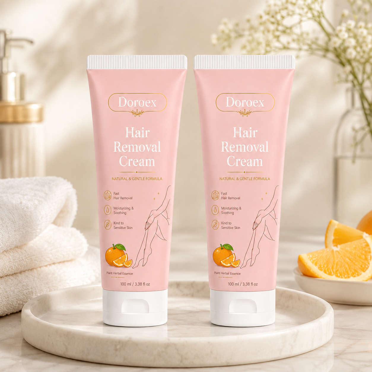 Doroex Gentle Hair Removal Cream for Sensitive Skin | Smooth & Effective for Women & Men