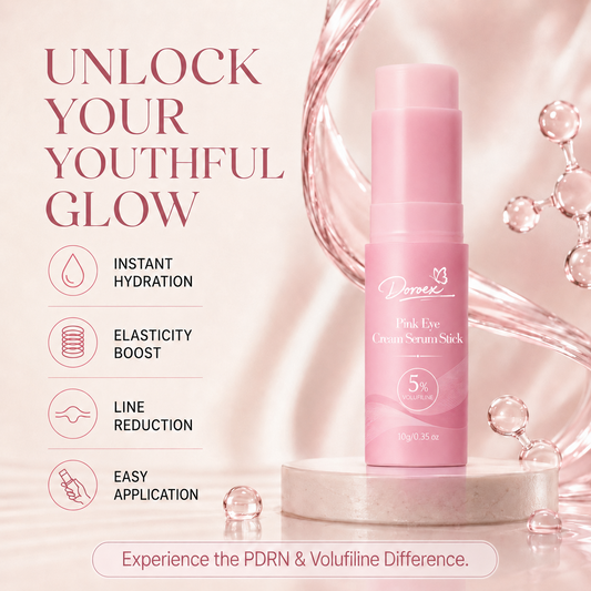 Pink Eye Cream Serum Stick—Smooths Wrinkles, Firms Skin, Anti-Aging Care