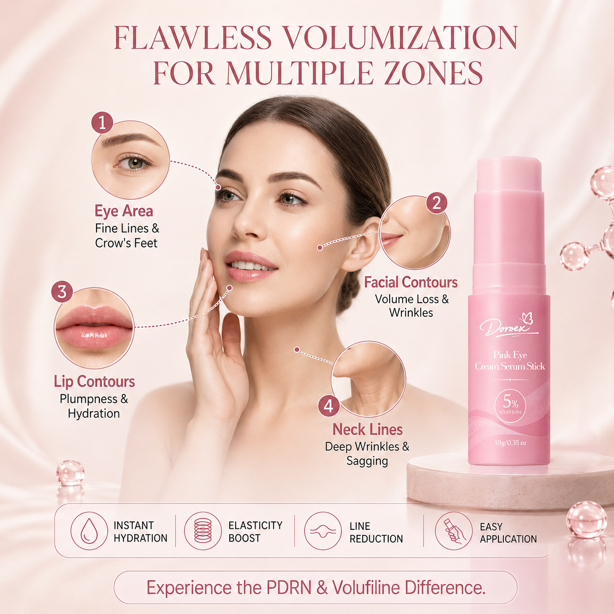 Pink Eye Serum Stick – Smooth, Firm & Hydrate the Eye Area