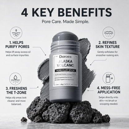 Clay Mask Stick Set – Mugwort & Volcanic Clay for Deep Pore Cleansing, Oil Control