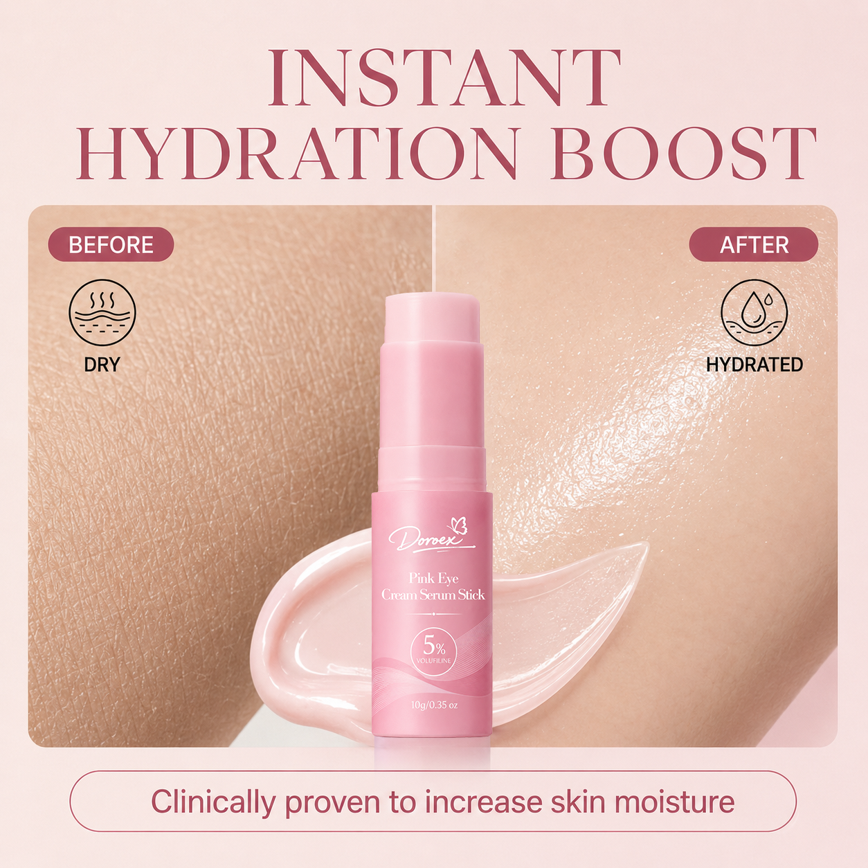 Pink Eye Serum Stick – Smooth, Firm & Hydrate the Eye Area