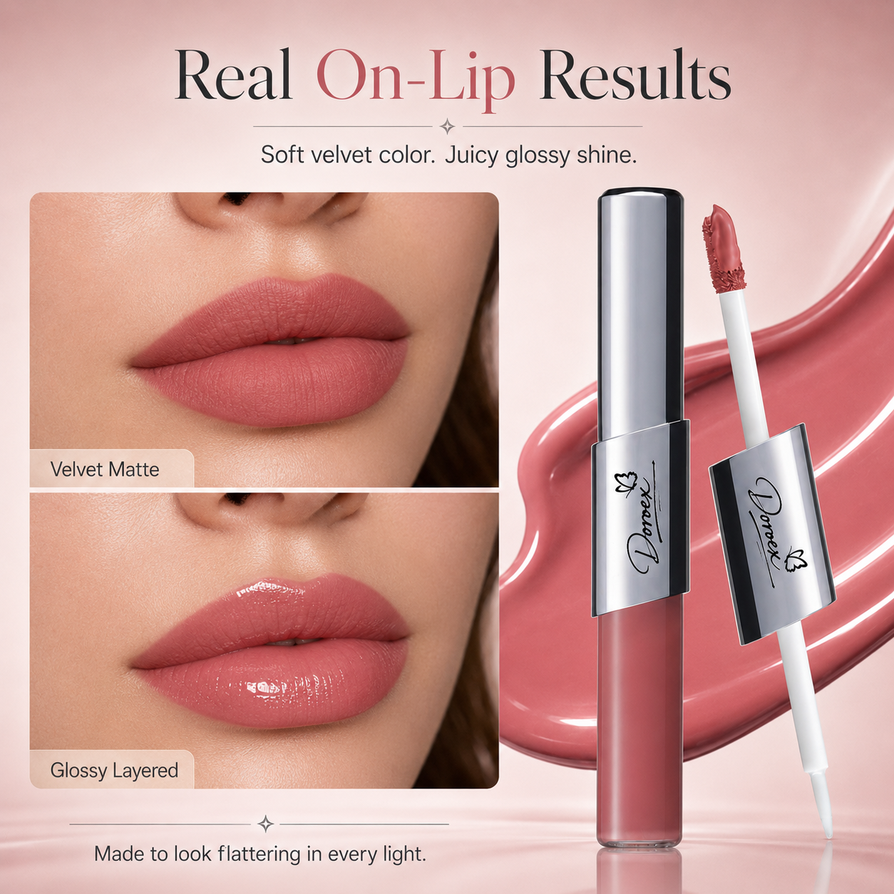 2-in-1 Perfect Twin Lip – Matte Lip Color & Gloss in One