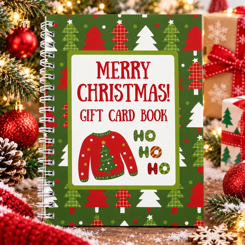 🎄 Christmas Gift Card Book – A Magical Surprise on Every Page | Durable Hardcover Gift Book 🎁