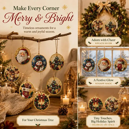 Christmas DIY Diamond Painting Ornaments Kit, Gift for Holiday Home Party