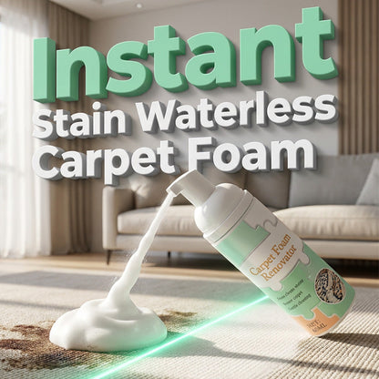 Waterless Carpet Foam Stain Remover